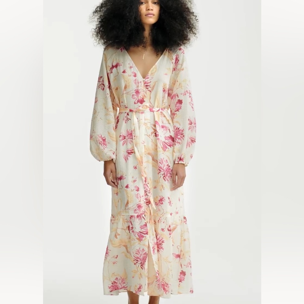 Nwt tie belt crepe dress - Picture 5 of 11